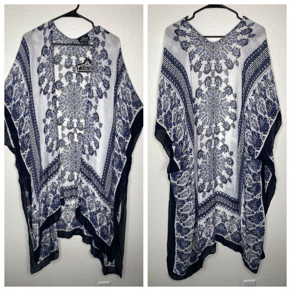 NWT Angie mixed boho print kimino longline lightweight cardigan open front